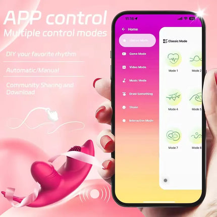 Wireless APP Licking Vibrator for Women Bluetooth Control Clitoris Massager G Spot Vagin Stimulator Wear Dildo Adult Sex Toy 18+