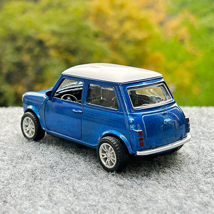 1:36 Alloy Vintage Diecast Car Model FIAT MINI Classic Pull Back Car Model Miniature Vehicle Replica For Collection Gift
