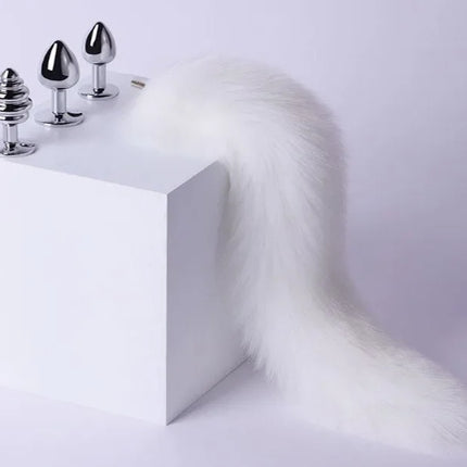 3 Sizes Metal Butt Plug Fox Tail Intimate Toys Bdsm Anal Extender Dilator Sex Shop Products Erotic Games Goods For Adults