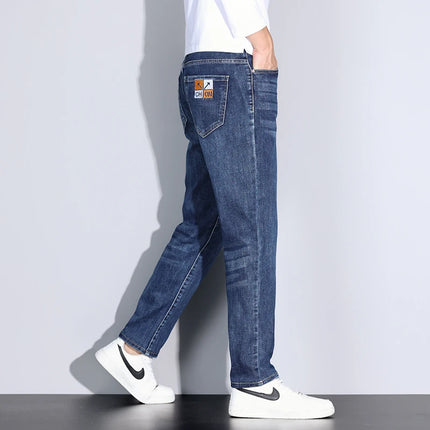 Big Tall Clothes Men's Jeans Extral Long Leg Length Straight Denim Pant Male Lengthened Trouser Slim Thin 190cm 200 Cm 120cm 110