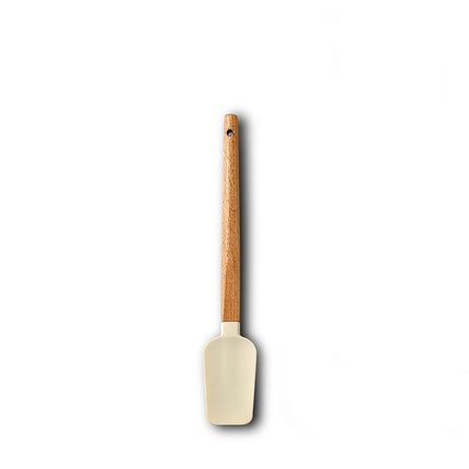 Silicone Scraper Scraper, Home Baking Wooden Handle Scraper, Cake Scraper, Cream Small Spatula Set