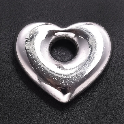 Breloque Metal Love Stainless Steel Flower Pendants For Jewelry Making Earrings Bracelets Headwear DIY Heart Charms Accessories