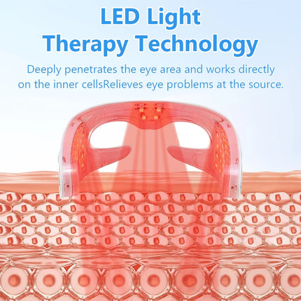 Red Light Theraphy Eye Massager Eyecare Glasses Eye Fatigue Relaxing Dark Circles Puffiness Wrinkles Reduction Beauty Care Tools