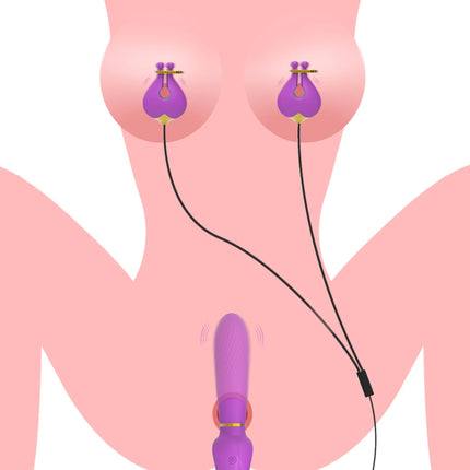 Vibrating Nipple Clamps Vibrator 9 Vibration Modes Nipple Stimulation BDSM Sex Toys for Women Couples Pleasure Adult Products 18