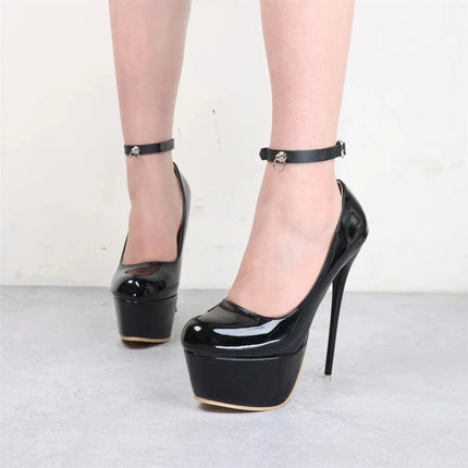 Women PU Leather Ankle Strap Fashion Street Style Fetish Ankle Strap Gothic Bdsm Bondage Anklet Nightclub Erotic Accessories