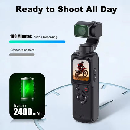 4K Ultra HD Sports Action Camera, WiFi, 0.96" IPS Screen, Portable Mini DV Video Recorder for Cycling Outdoor Sports Vlog