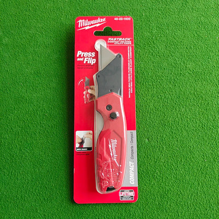 Milwaukee 48-22-1500 FASTBACK Compact Folding Utility Knife Press & Flip Box Cutter