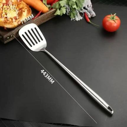 Stainless Steel Wok Spatula Metal kitchen utensils Slotted Turner Spoon Ladle Cooking Tools Utensil Set Kitchen Accessories