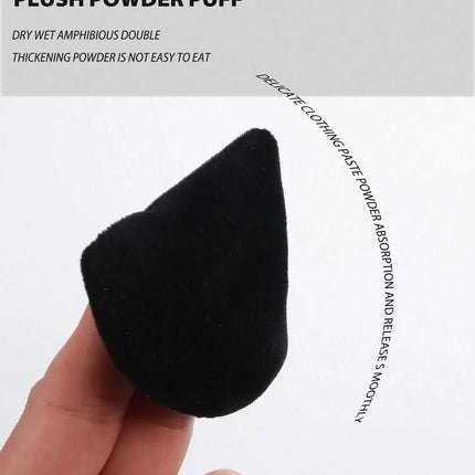 20/10/3/1pc Triangular Velvet Makeup Powder Puff, Facial Powder Puff, Reusable Makeup Powder Puff, And Eye Makeup Powder Puff