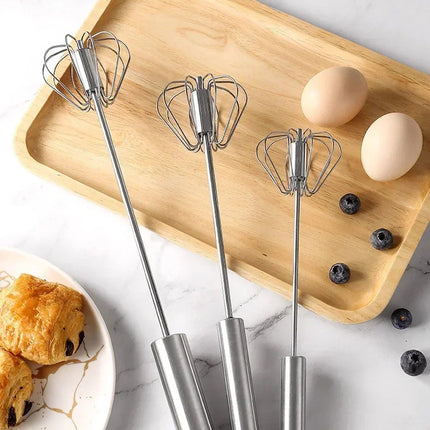 Semi Automatic Egg Beater Manual Rotating Cream Mixer Household Baking Tool Kitchen Gadget for Egg Blending Cake Mixing