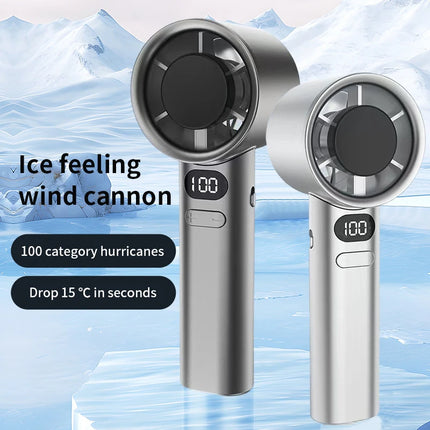 Lenovo 6000mah Handheld Cool Fan LED Digital Display Electric Hand Fans Ice Compress High-Speed Cool USB Rechargeable2026