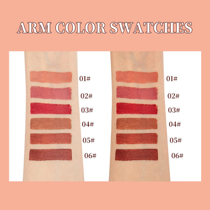 QIBEST Tapered Gradient Lip Liner Makeup Sets Matte Nude Brown Red Lipstick Waterproof Contouring Lipliner Lasting Makeup Kits