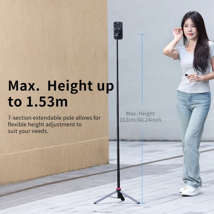 Ulanzi MT-84 Smartphone Tripod Quick Release Magnetic Support Magsafe Case Phone Come With Bluetooth Controler For iPhone 15  14