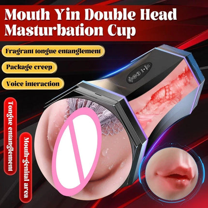 3Dtextured Pocket Cat Automatic Male Airplane Cupvibration Suction Mode Electric Stimulation Realistic Experience Adult Male Toy