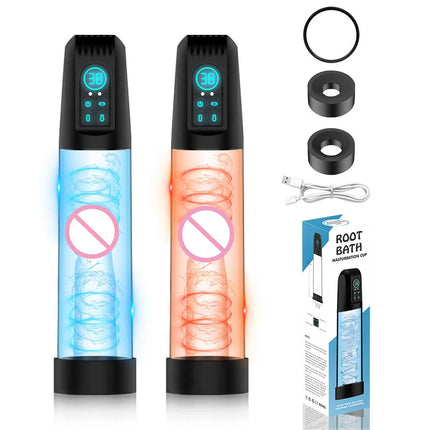 Male Electric Waterproof Powerful Suction Vacuum Penis Pump Masturbator Penis Enlargement Extension Adult Sex Toy for Men