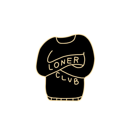Socially Awkward Enamel Pin Loner Club Please Don't Talk To Me Brooches Women Men Jeans Coat Lapel Pin Jewelry Gift for Friend