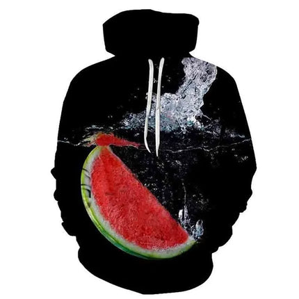 3D Print Candy Fruit Graphic Hoodies For Men Casual Plus Size Funny Sweatshirts For Women Men Streetwear Pullovers Men Hoodie