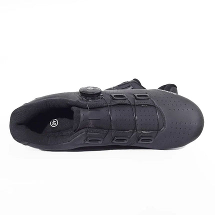 New Men Cycling Sports Shoes Outdoor MTB Shoes PU Leather Breathable Lightweight SPD Lock Shoes Women Racing Pedal Bicycle Shoes