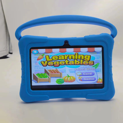 Kids Android 12 Tablet 7inch HD 1024x600 Screen Android Quad Core 1GB 32G WIFI 3000mAh Learning Children Tablet Drop-proof Case