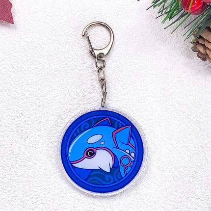 Pokémon Pikachu Gengar Bulbasaur Squirtle Car Keychain Accessories Acrylic Charms Pendant For Bag Key Holder Backpack Decoration