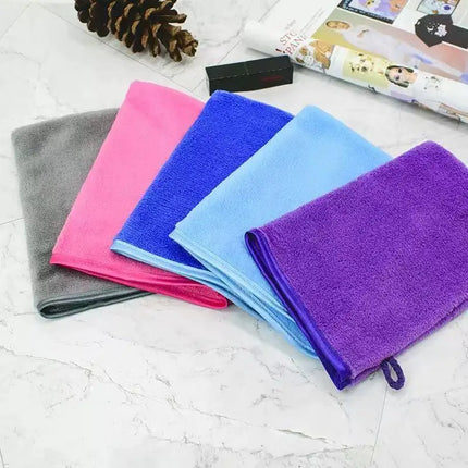 1Pc Colorful Makeup Remover Cleansing Gloves Reusable Soft Microfiber Face Care Towel Beauty Facial Cleansing Cloth Skin Care