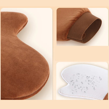 Body Lotion Glove Self-Tanning Mitt Double-Sided Prevents Sticky Hands Applicator Quick Dry Flocking Glove Makeup Applicator