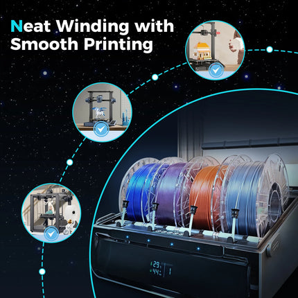 Original Creality Hyper PLA RFID Stardust Filament Multicolor Hyper PLA Starry 3D Filament 1KG 1.75mm for Most FDM 3D Printers