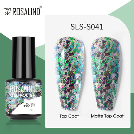ROSALIND Gel Nail Polish UV Base Top Coat Soff Off Stamping Polish All For Art Manicure Semi Permanant Gel Nail Fast Shipping