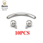 10PCS Silver Color 2 / China Mainland / 1.2X12X3X3mm
