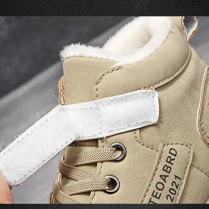 Winter Children's Boots Boys Plus Cashmere Thicken Warm Snow Boots Girls Non-slip Outdoor Boots Student Shoes Hiking Shoes