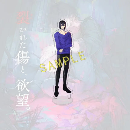 Anime Slow Damage 15CM acrylic column cute figurine by Towa Rei Fujieda for desktop decoration, as a gift or souvenir, keychain