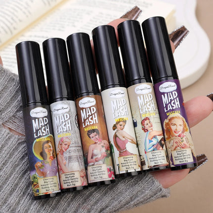 Mascara European American Makeup Style Color Mascara Thick And Easy To Color Eyelash Brushes Eye Cosmetics Tools