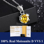 LZ-Yellow Moissanite / 0.5ct with box