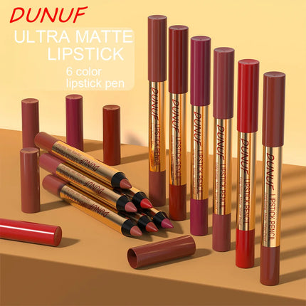 Waterproof Matte Lipliner Pencil Dark Red Contour Tint Lipstick Long Lasting Non-stick Cup Lip Liner Sexy Lips Makeup Cosmetics