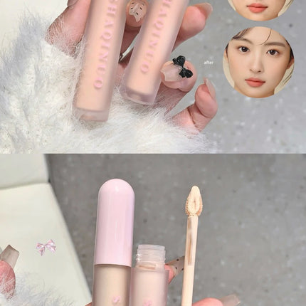 3 Colors Liquid Foundation Concealer Cream Full Covers Brightening Facial & Eye Liquid Concealer Waterproof Oil-control Make Up