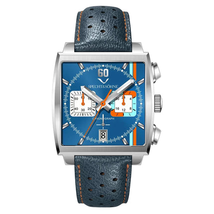 Specht&Sohne Fashion Mens Watches Top Brand Luxury Watch For Men Blue Casual Waterproof Square Sports Wristwatches Reloj Hombre