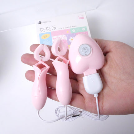 Nipple Clamp Vibrator for Women Breast Massage Clitoris Ctimulator Enhancer Nipple Sucking Stimulator Sex Toys Female Adult Toys