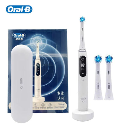 Oral-B Io7 Deep Clean + Protect Rechargeable Electric Toothbrush with Brush Refills and Charging Base