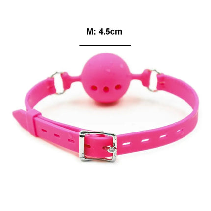 3 Sizes Soft Silicone Gag Ball BDSM Oral Bondage Gear Fetish Open Mouth Breathable Sex Toys For Couples Cosplay Slave Adult Game