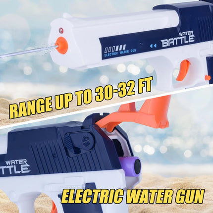Electric Water Gun- High-Quality Rechargeable Toy With Large Water Capacity For Summer Games, Perfect Gift for Swimming Pool