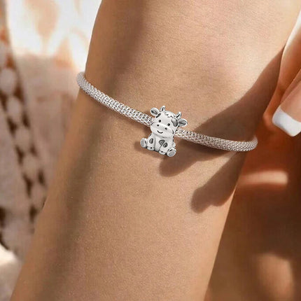 925 Sterling Silver Animal Series Little Lion Butterfly Spot Dog Charms Beads Fit Original Pan Bracelet High Quality DIY Jewelry