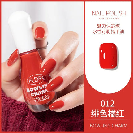 40 Colors New Nail Polish for Summer Water-based Quick Drying Tearable Nail Art Semipermanent Monochrome No Baking Lamp Varnish