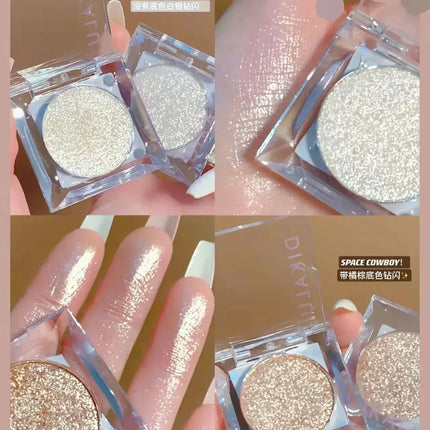 New Space Cowboy Cosmic Highlighter Eyes Glitter Monochrome Eyeshadow Pallete Shimmer Satin Makeup Pallete Shadow Hightlight Kit