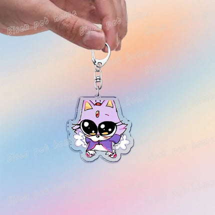 Cute Cartoon Hedgehog Keychain Accessories Bag Charms Anime Animal Meme Keychains Keyrings Jewelry Fans Gift