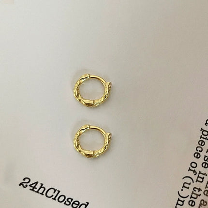 925 Sterling Silver Hoops Earrings for Women  Elegant Minimalist Round Circle Drop Earrings Design Party Wedding Jewelry Gifts