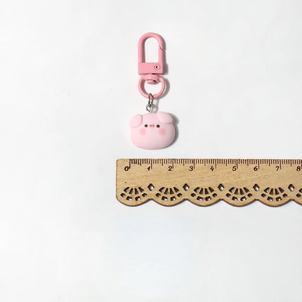 Cartoon Cute Pink Pig Keychain Pendant Daily Cute Animal Accessories Small Bag Hanging Key Chains Kawaii Pendants