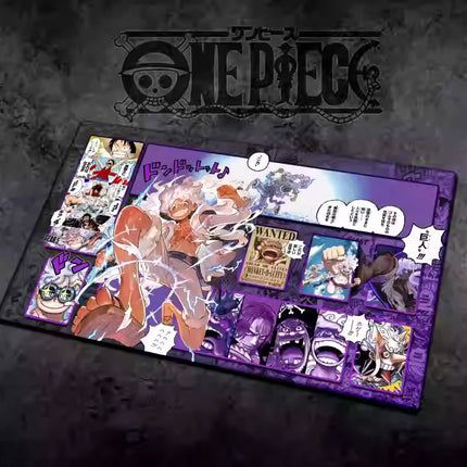 60*35cm Anime One Piece OPCG GAME Card PlayMat Comic Series New Four Emperors Teach Shankusu Buggy Luffy Chopper Collection Toys