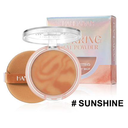Light Mist Waterproof Oil Control Matte Concealer  Brightening Complexion Setting Powder with Powder Puff