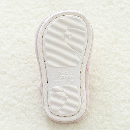 Child Slippers Cotton Baby Boy Warmth Winter Indoor Children Non-slip Girl Cute Cartoon Fluffy Shoes Mother Kids Slipper
