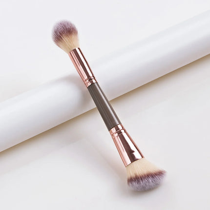 1Pcs Professional Cosmetics Make Up Tool Double-Head Multifunctional Shadow Highlight Blush Eyebrow Eyelash Beauty Brush